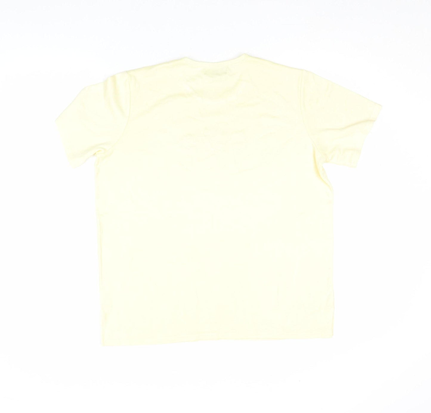Next Womens Yellow Floral Cotton T-Shirt M Short Sleeve