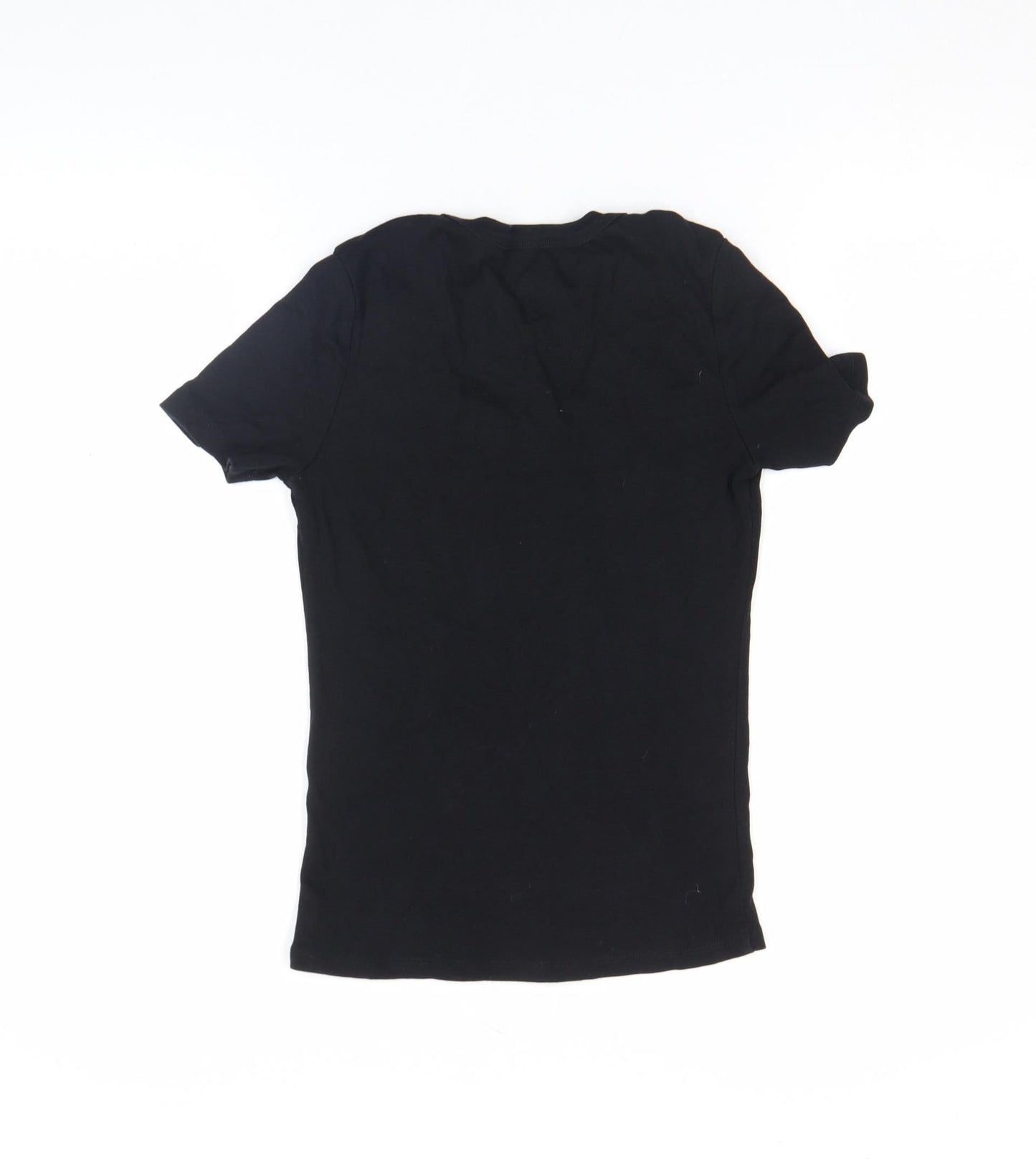 Jeans for Genes Womens Black 100% Cotton Graphic T-Shirt Size S