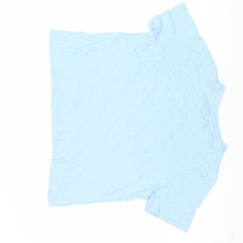 Primark Women Blue Relaxed Fit Paradise Beach Mykonos T-Shirt L