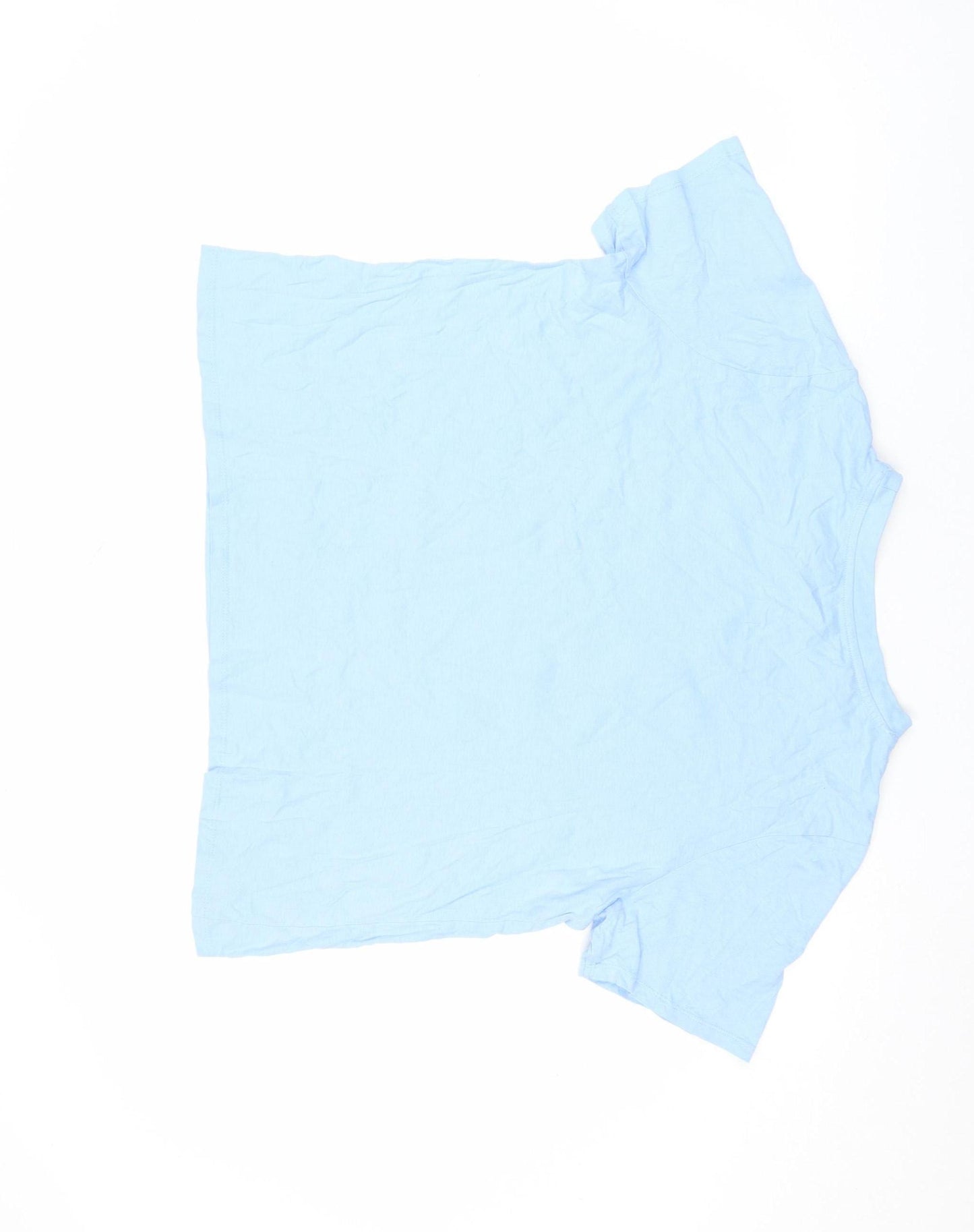 Primark Women Blue Relaxed Fit Paradise Beach Mykonos T-Shirt L