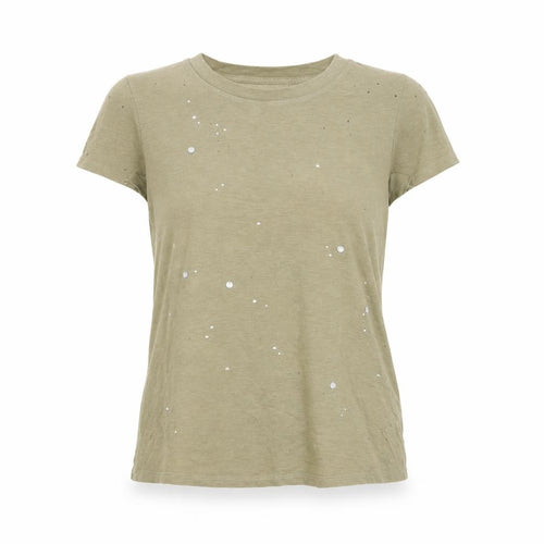 Next Women's Green Sequin Short Sleeve Jersey Cotton T-Shirt Size 8