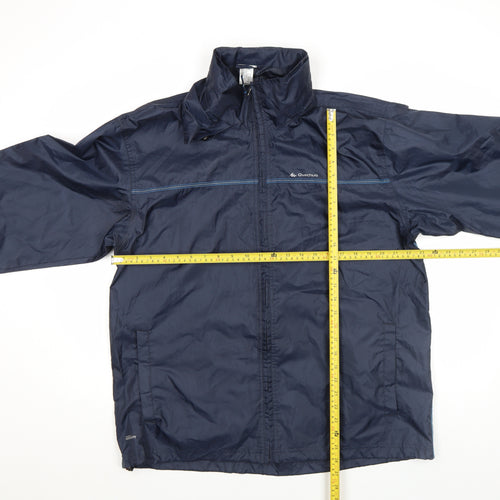 Quechua Men's Blue XL Windbreaker Jacket Lightweight Zip Up