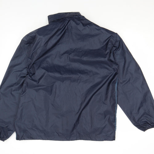 Quechua Men's Blue XL Windbreaker Jacket Lightweight Zip Up