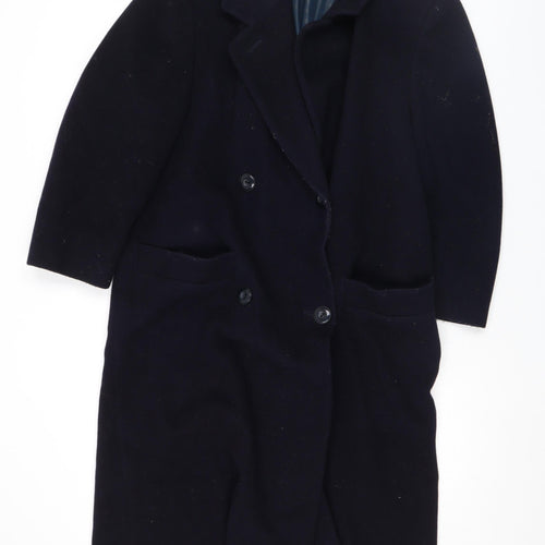 Gil Bret Men's Black Wool Cashmere Long Overcoat Size 40