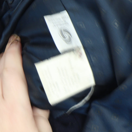 Gil Bret Men's Black Wool Cashmere Long Overcoat Size 40