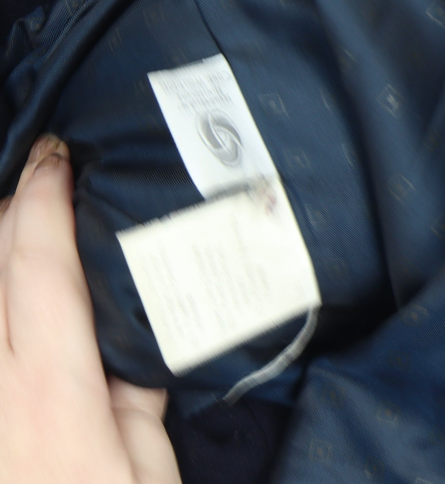 Gil Bret Men's Black Wool Cashmere Long Overcoat Size 40