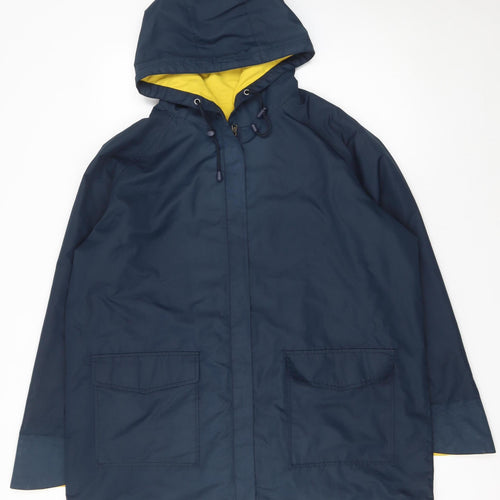 Seasalt Cornwall Men's Blue L Reversible Waterproof Rain Coat