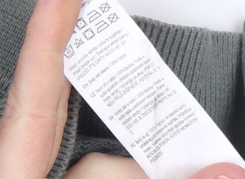 F&F Men’s Green Cotton Knit Polo Shirt XL Short Sleeve