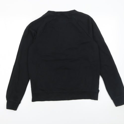 Nike Women's Black XS Pullover Sweatshirt with Logo Print