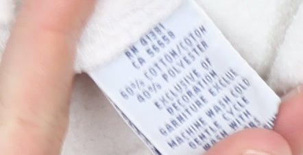 Ralph Lauren Women White Full Zip Hoodie L Cotton Blend Pink Logo