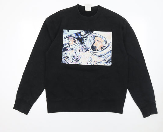 Billionaire Boys Club Men's Black Graphic Pullover Sweatshirt Size M