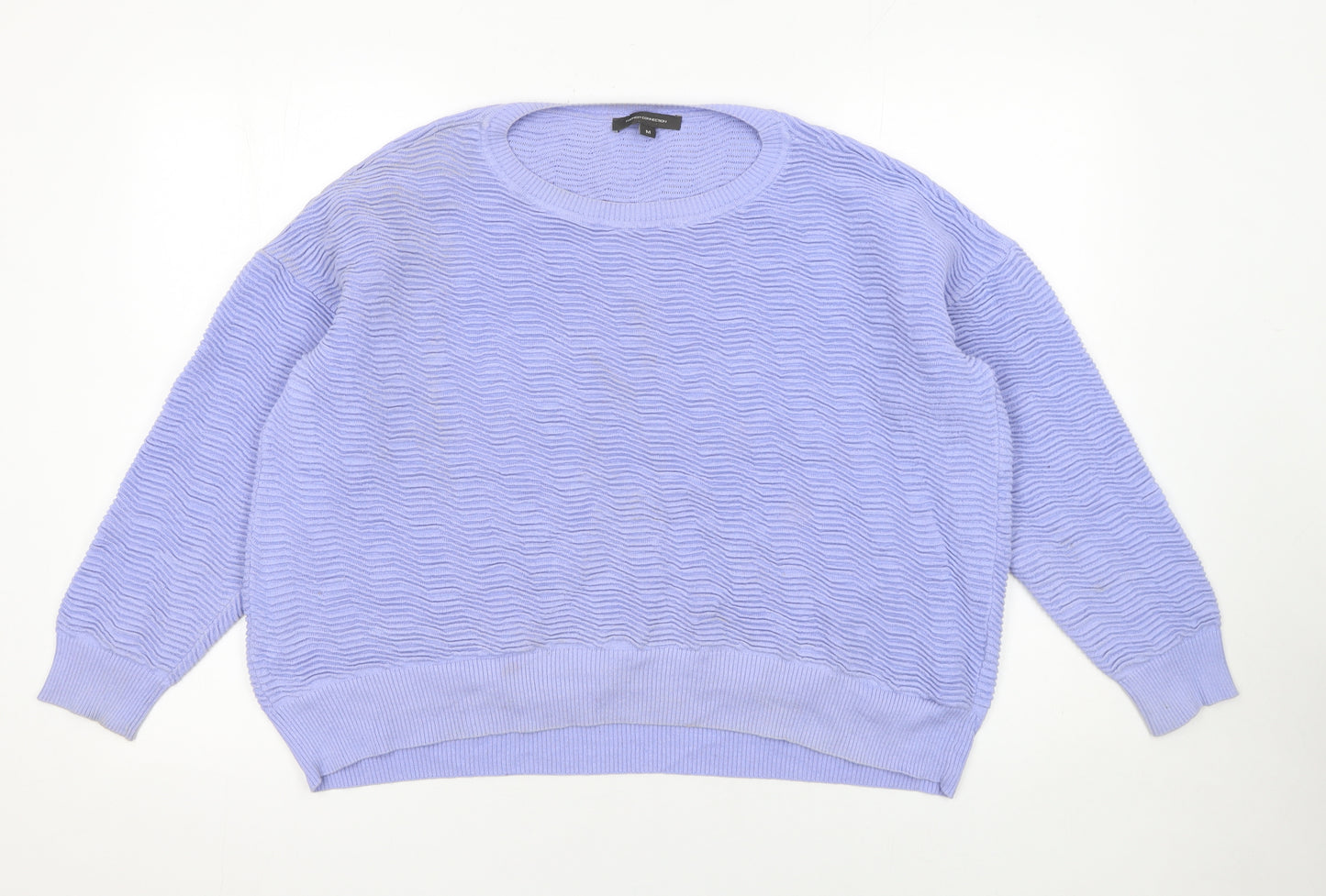 French Connection Women’s Purple Cotton Crew Neck Jumper M