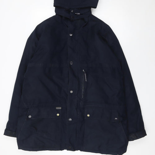 Rimac Men's Blue Waterproof Hooded Parka Jacket Size L