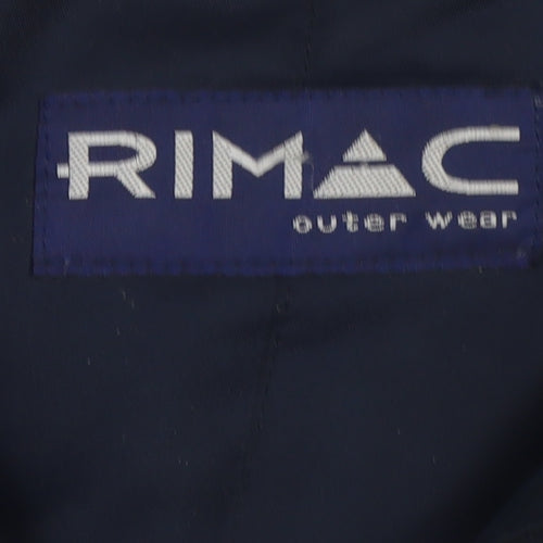 Rimac Men's Blue Waterproof Hooded Parka Jacket Size L