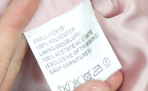 Jacques Vert Women Pink Size 18 Shawl Collar Lined Suit Jacket