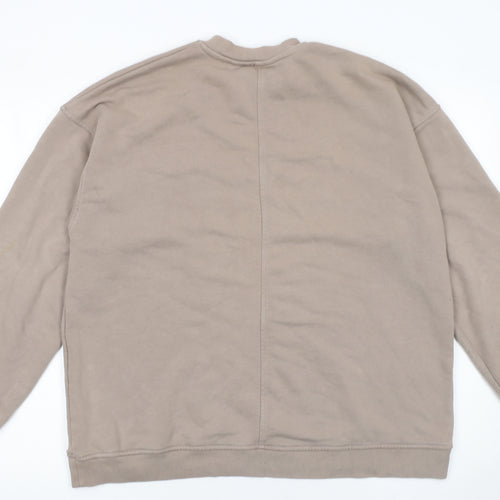 Couture Men's Beige Logo Sweatshirt Size S Regular Fit