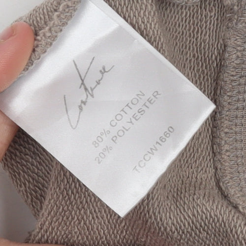 Couture Men's Beige Logo Sweatshirt Size S Regular Fit