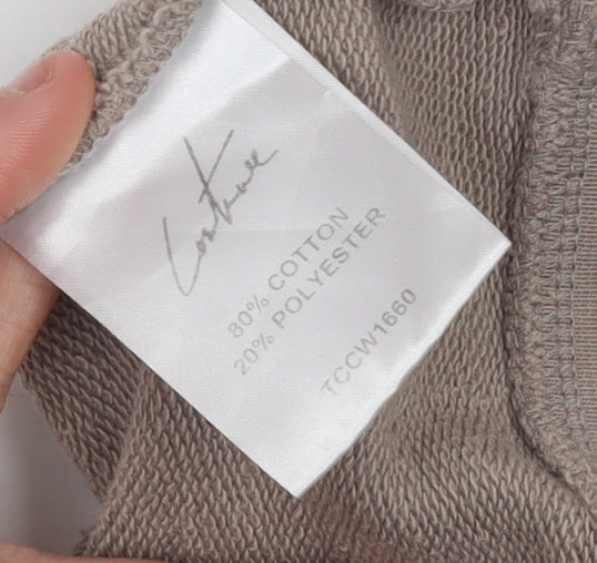 Couture Men's Beige Logo Sweatshirt Size S Regular Fit