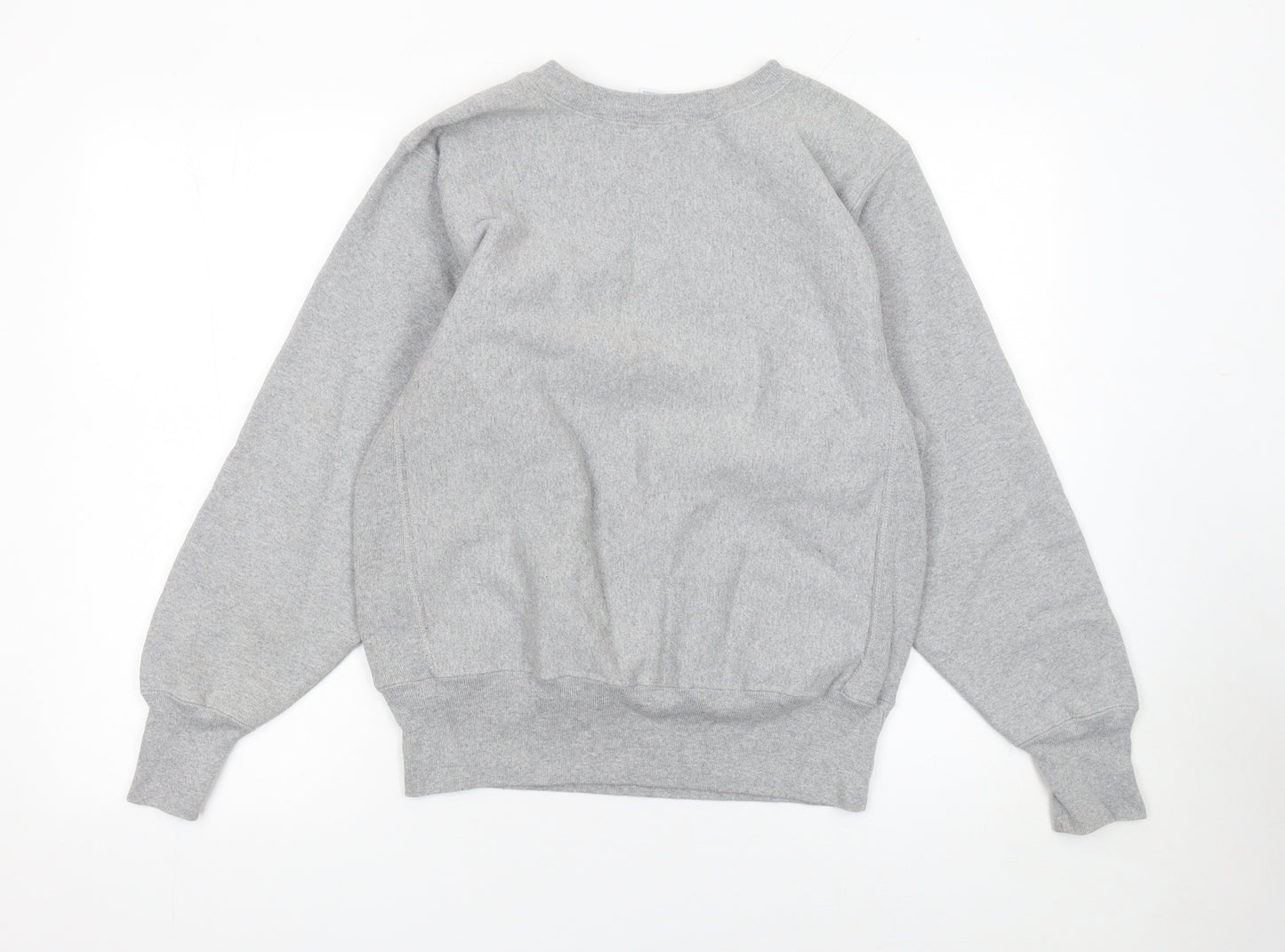 Champion Womens Grey Reverse Weave Sweatshirt Medium Cotton Blend