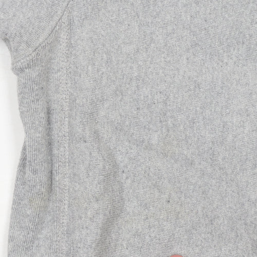 Champion Womens Grey Reverse Weave Sweatshirt Medium Cotton Blend