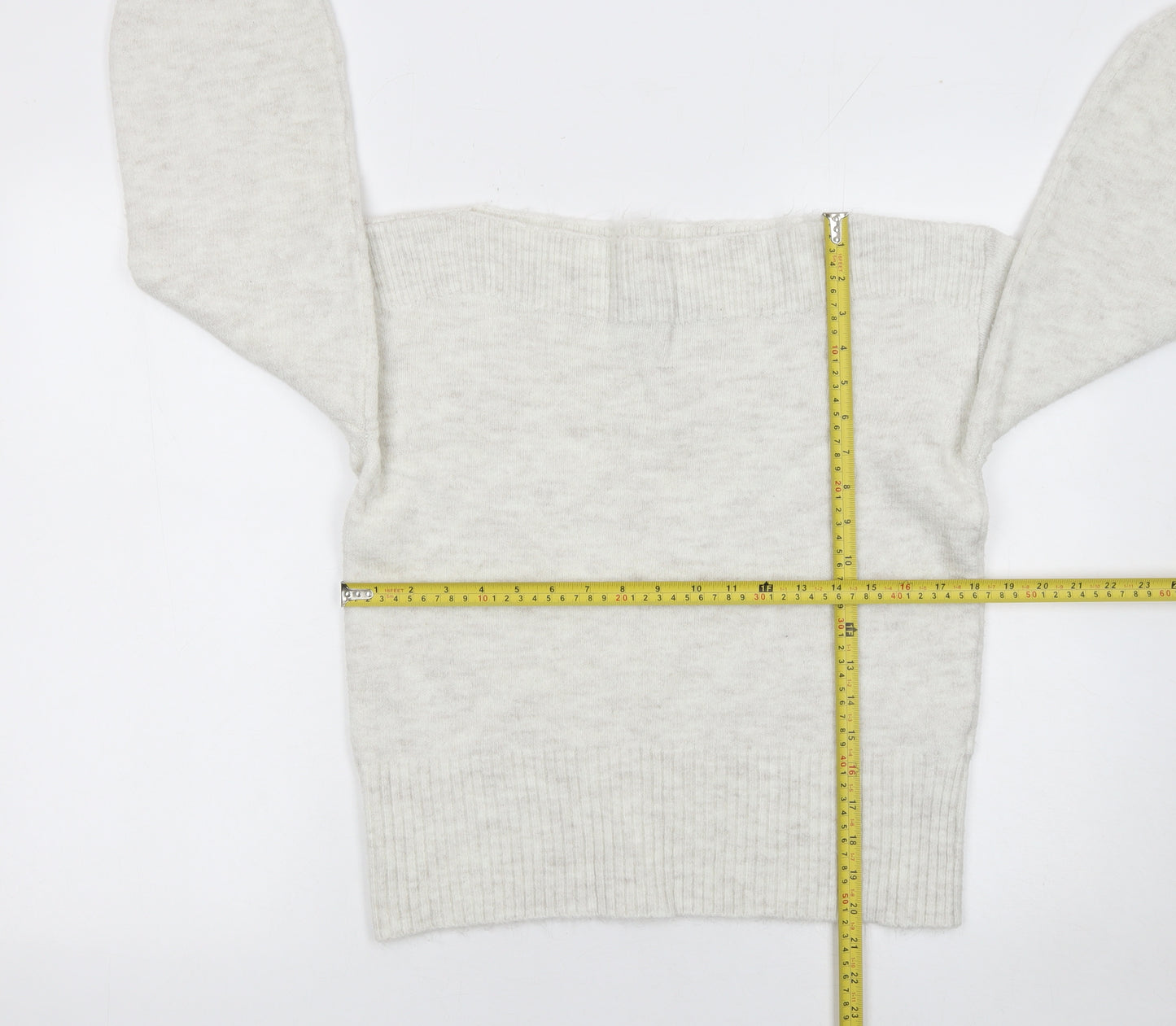 Marks and Spencer Women’s Ivory Knit Pullover Jumper Size S