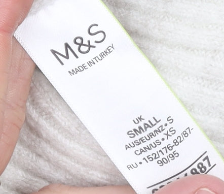 Marks and Spencer Women’s Ivory Knit Pullover Jumper Size S