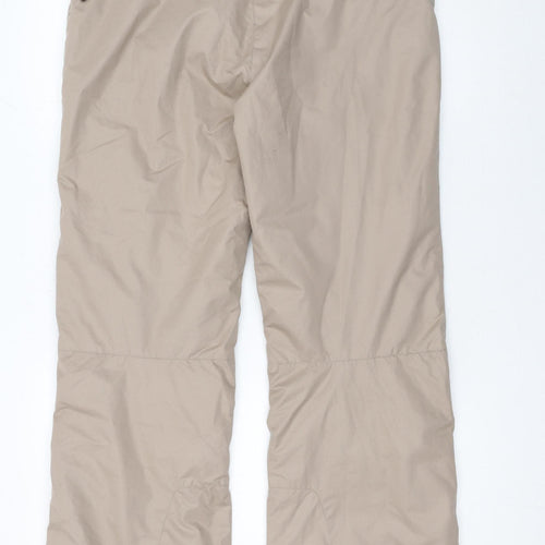 Maui Sports Women's Beige L Snow Pants Waterproof Ski Trousers