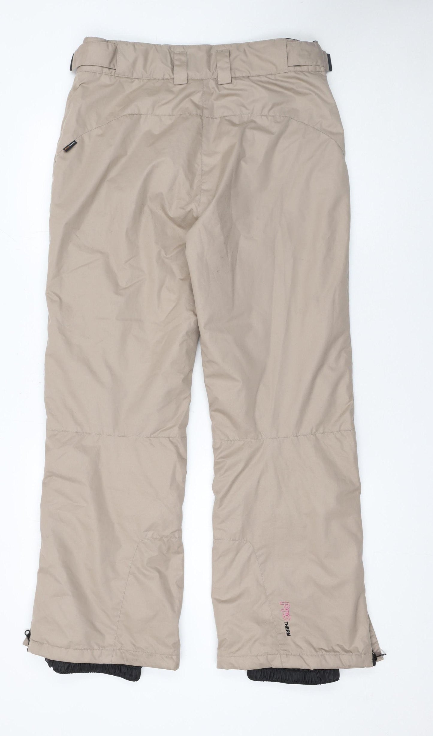 Maui Sports Women's Beige L Snow Pants Waterproof Ski Trousers