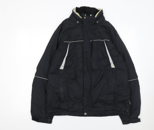 Icepeak Boys Black 13-14 Years Waterproof Ski Jacket