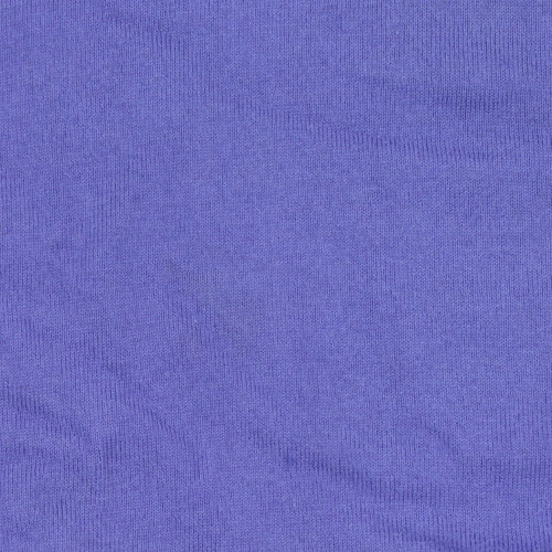 PING Men's Purple V-Neck Cotton Blend Golf Jumper L