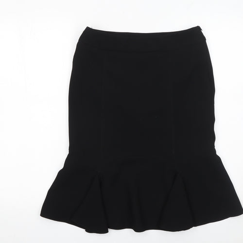 South Womens Black Knee Length Trumpet Skirt Size 10