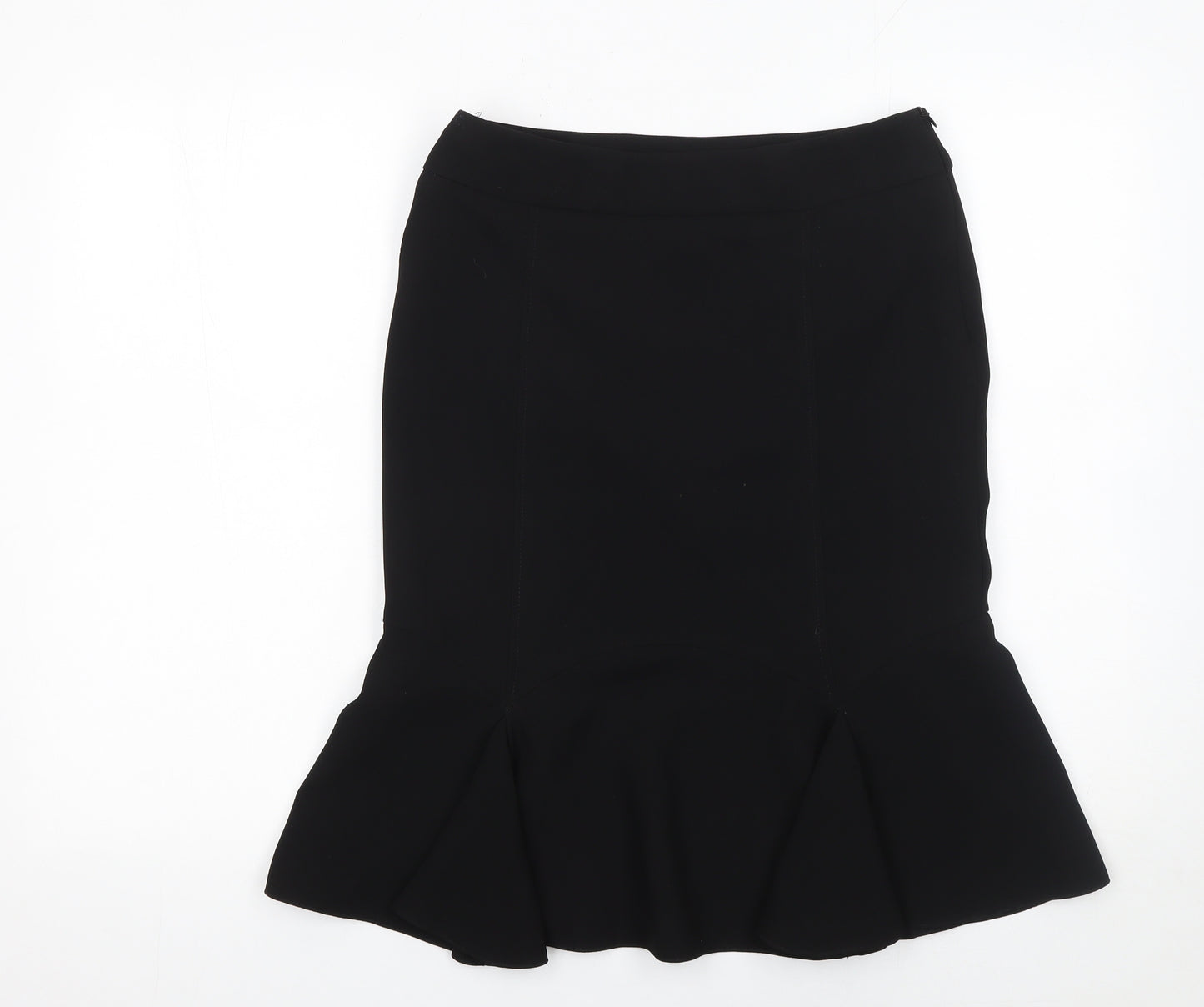 South Womens Black Knee Length Trumpet Skirt Size 10