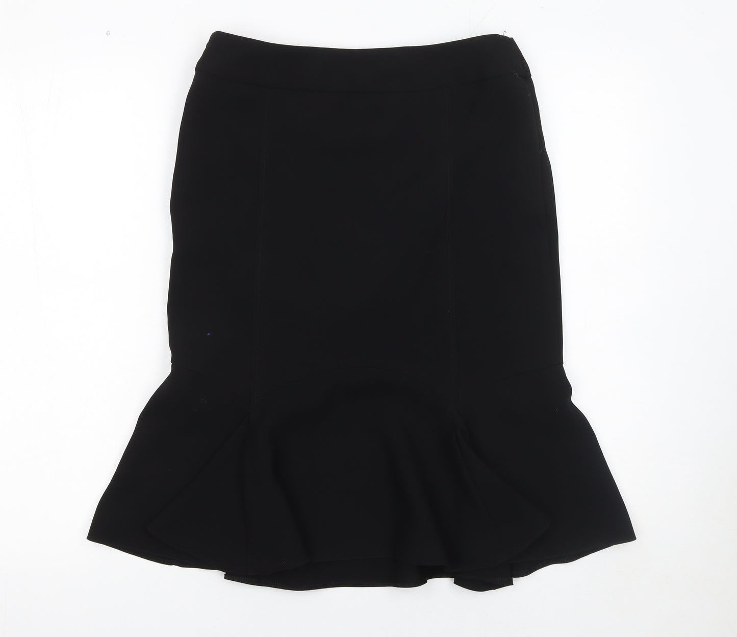 South Womens Black Knee Length Trumpet Skirt Size 10