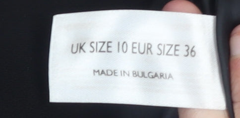 South Womens Black Knee Length Trumpet Skirt Size 10