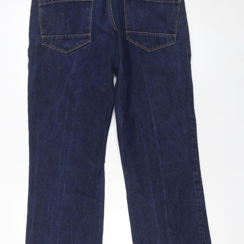 F&F Men's Blue Straight Leg Jeans 32W 32L Denim Relaxed Fit