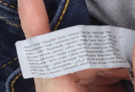 F&F Men's Blue Straight Leg Jeans 32W 32L Denim Relaxed Fit