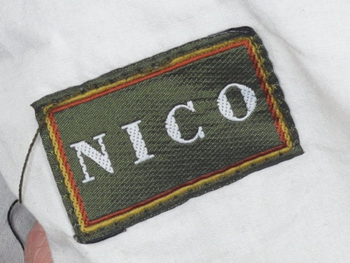 NICO Men’s Black Corduroy Trousers 28R Regular Fit Straight Leg