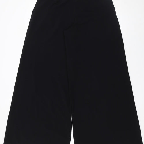 INÈS Women’s Black Belted Wide-Leg Culottes Size 12
