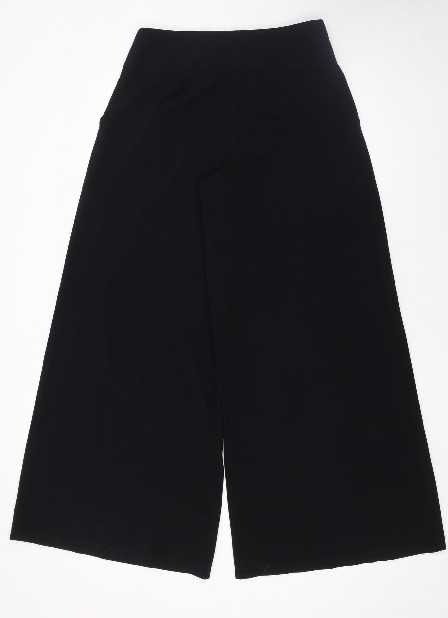 INÈS Women’s Black Belted Wide-Leg Culottes Size 12
