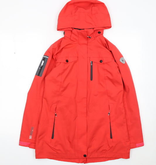 Killtec Boys Red Waterproof Windproof Hooded Parka Jacket 14 Years
