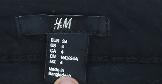 H&M Women's Black Jegging Jeans Size 6 Slim Fit Mid Rise