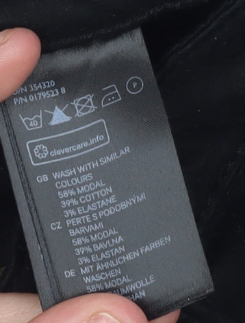 H&M Women's Black Jegging Jeans Size 6 Slim Fit Mid Rise