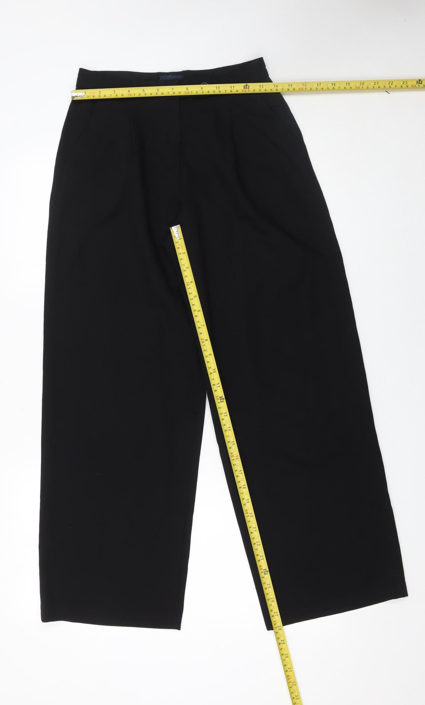 Giorgio Armani Women's Black Wide-Leg Dress Pants Size 12