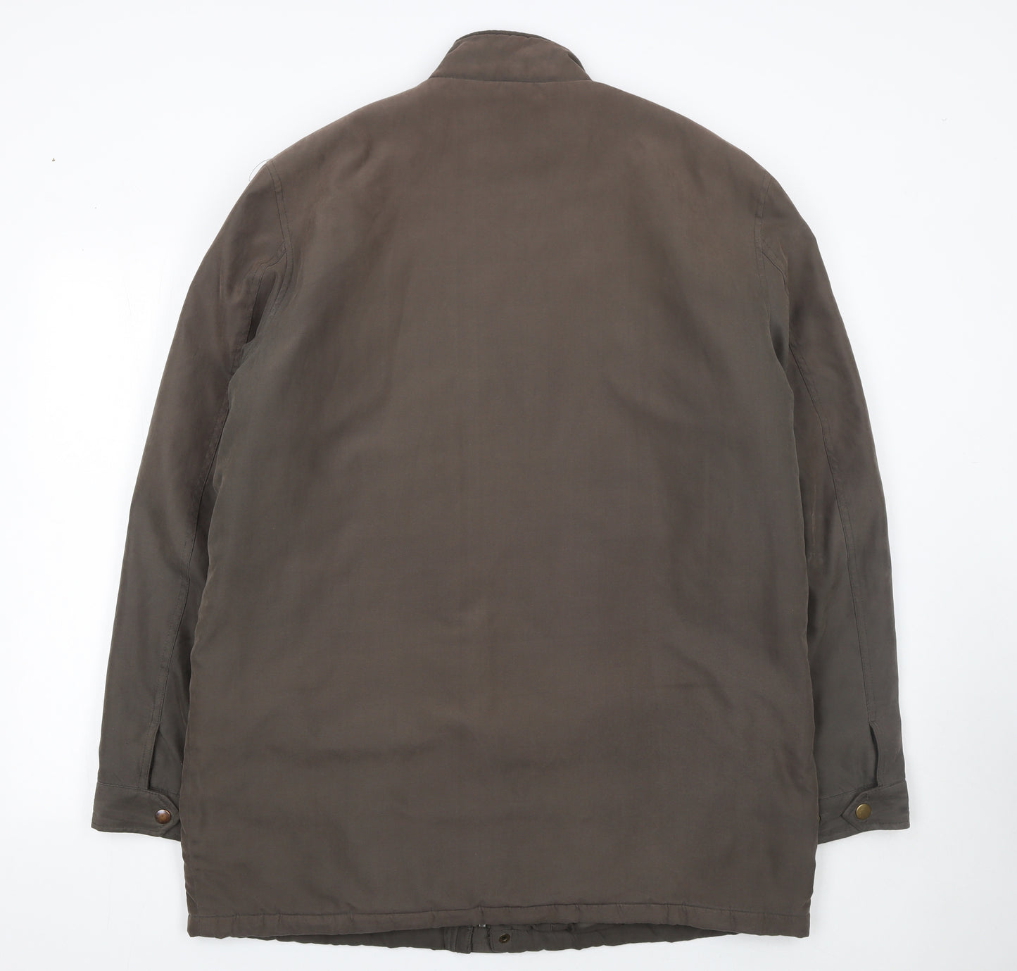 Greenwoods Men’s Brown L Lined Casual Mid-Length Jacket