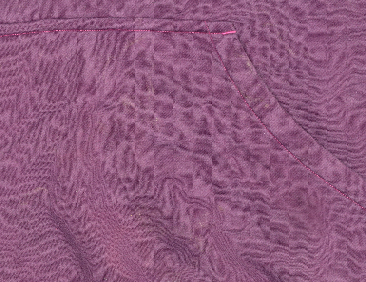 Nike Womens Purple Pullover Hoodie Size L Cotton Blend Logo Casual