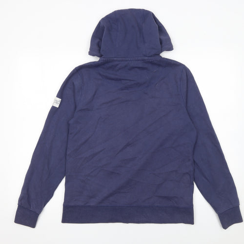 Lazy Jacks Womens Navy Full Zip Hoodie UK 10 Cotton Blend Casual