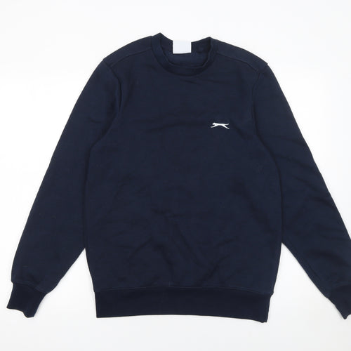 Slazenger Men's Blue XS Pullover Sweatshirt Crew Neck Logo Jumper