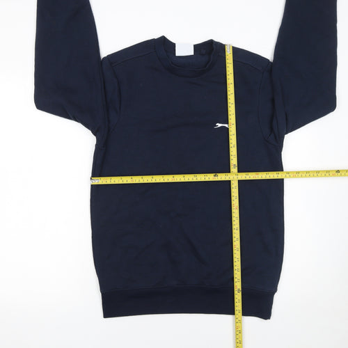 Slazenger Men's Blue XS Pullover Sweatshirt Crew Neck Logo Jumper