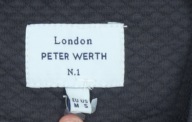 Peter Werth Men's Black Full Zip Sweatshirt Size M