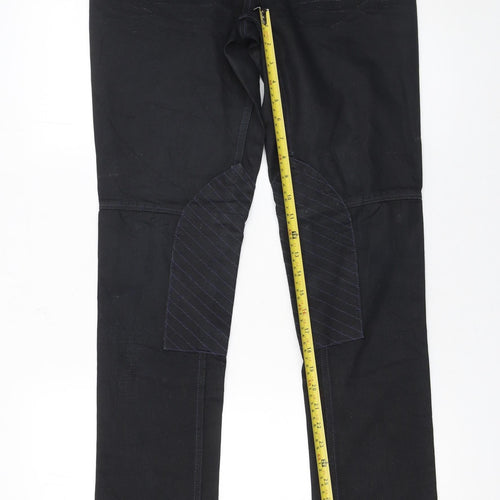 Ralph Lauren Women's Black Skinny Jeans Size 27/34 Stretch Mid Rise